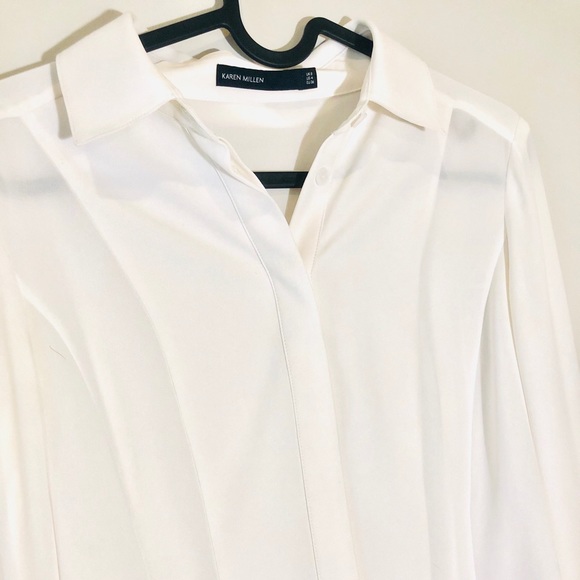 Gorgeous Karen Millen White Blouse - Picture 2 of 6